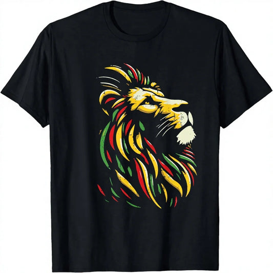 Free Shipping Juneteenth Lion Black African June 19th Solid Blank Unisex 100%Cotton Short Sleeve O-Neck T-Shirt for Men Eco