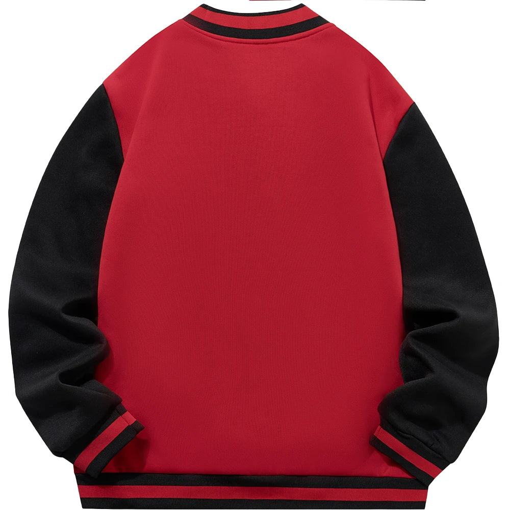 Factory New Custom Cross Border European Size Autumn Baseball Jersey Top 100% Polyester ODM Jacket with 3D Embroidery Quick Dry
