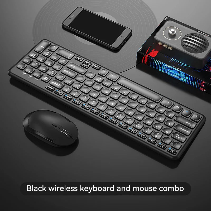 BOW Best Selling HW256 Office Gaming Universal USB Ergonomic 2.4G Wireless Keyboard and Mouse Combo for Desktop Laptop