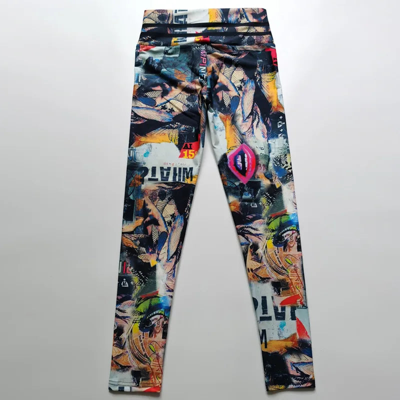 Printed Women Yoga Push up Pants Fitness Gym Sport Running Yoga High Waist Leggings