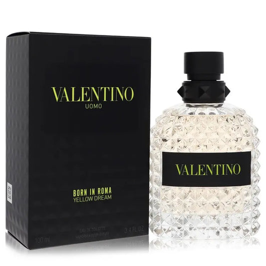 UD2 for Valentino Uomo Born in Roma Yellow Dream 3.4 oz Men's Eau De Toilette Spray Long Lasting Fragrance by for Valentino