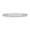 USA Local Inventory 2mm 3mm 4mm 5mm 6.5mm VVS Moissanite  Men Women 925 Silver Gold Plated Dainty Jewelry Tennis Chain Bracelet