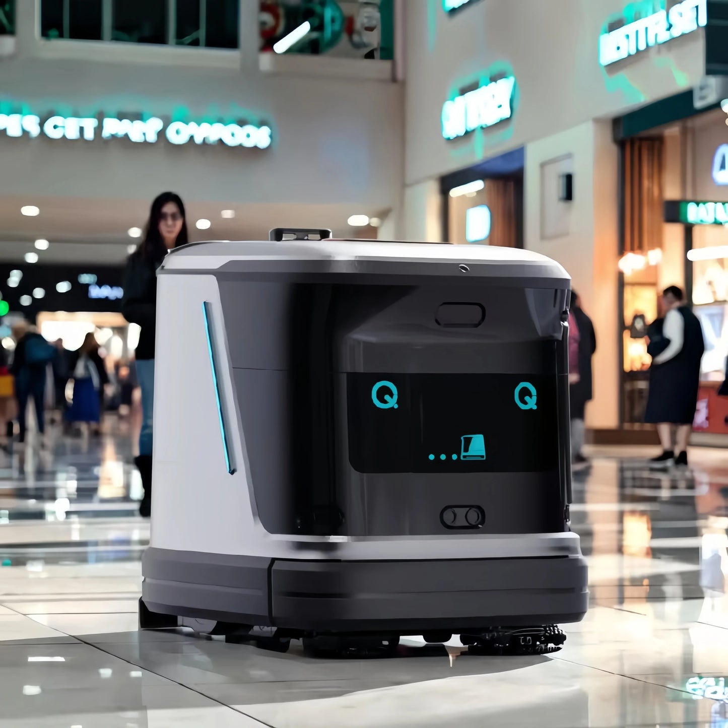 Auto Charging Smart Industrial Commercial Floor Scrubber Cleaner Machine Autonomous Floor Cleaning Robot Industrial