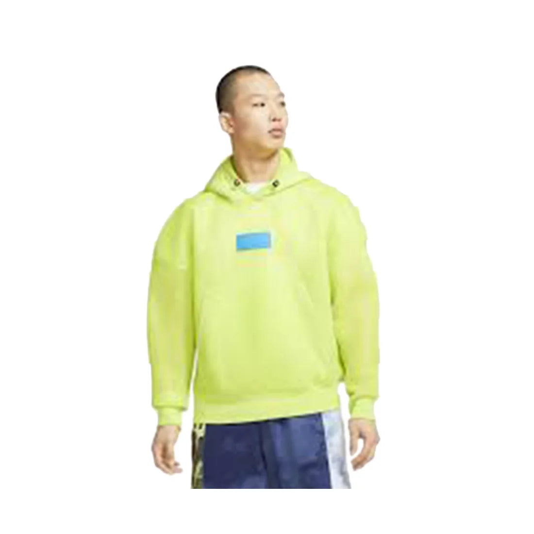 Jordan Mens Engineered Active Hoodie Green Size L Oversized Fit Anti-Shrink 100% Polyester French Terry Screen Printed Embroider