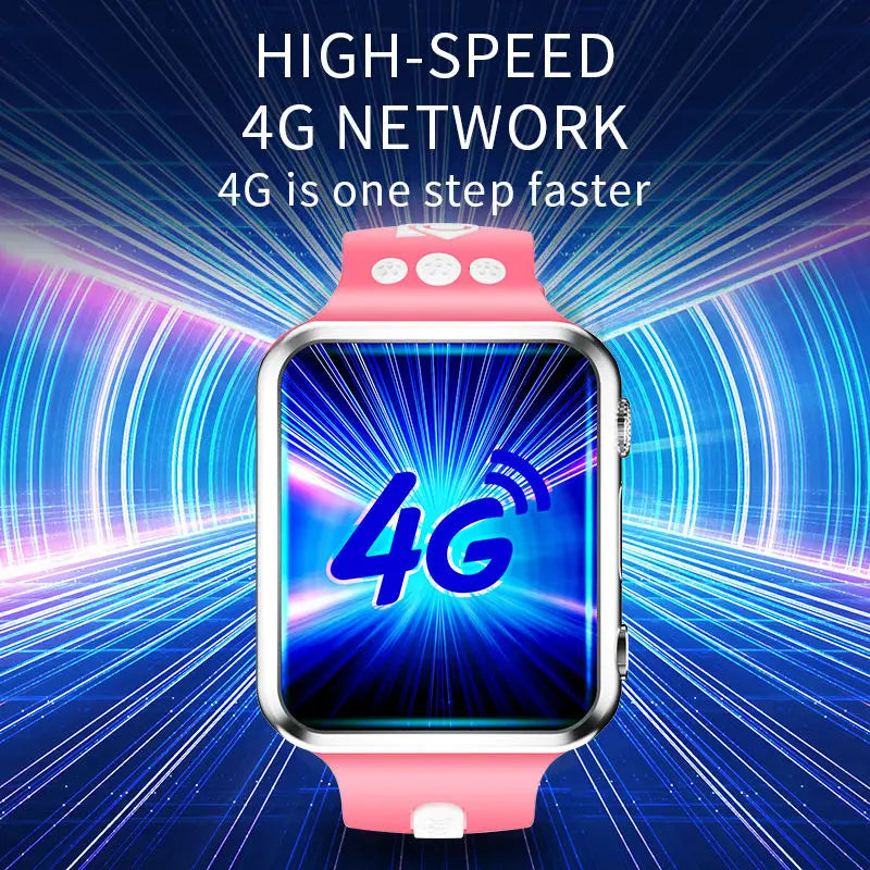 4G Internet GPS Child Locator Watch LBS WIF GPS Live Location tracker Children  4G Luxury Smart Watch W5