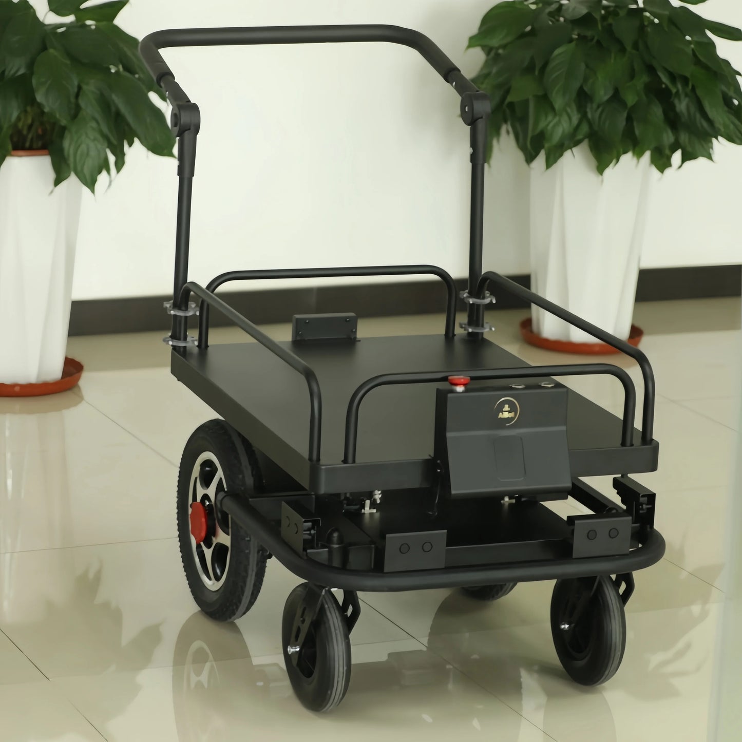 4WD Industria Following  Robot Automatic Human Following Cart for Heavy Loads