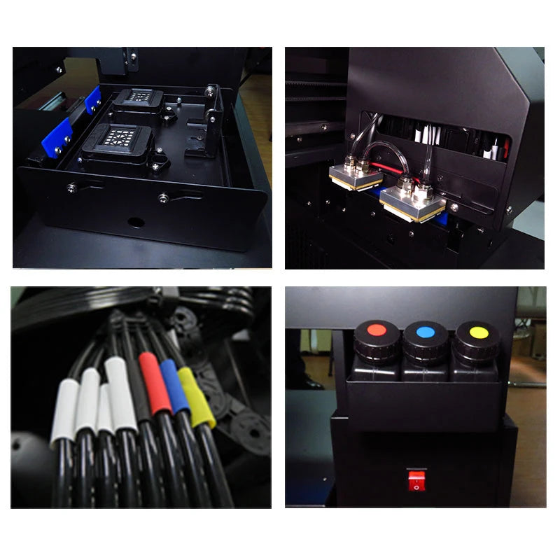 UV Flatbed Printer A3 Size for Phone case Paper Metal Glass Bottle UV Printer