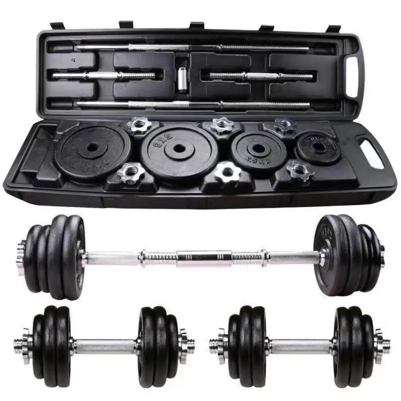 Hot Sale 50kg Adjustable Dumbbell Set Gym Fitness Equipment with Free Weights Cast Iron Body Building Dumbbells