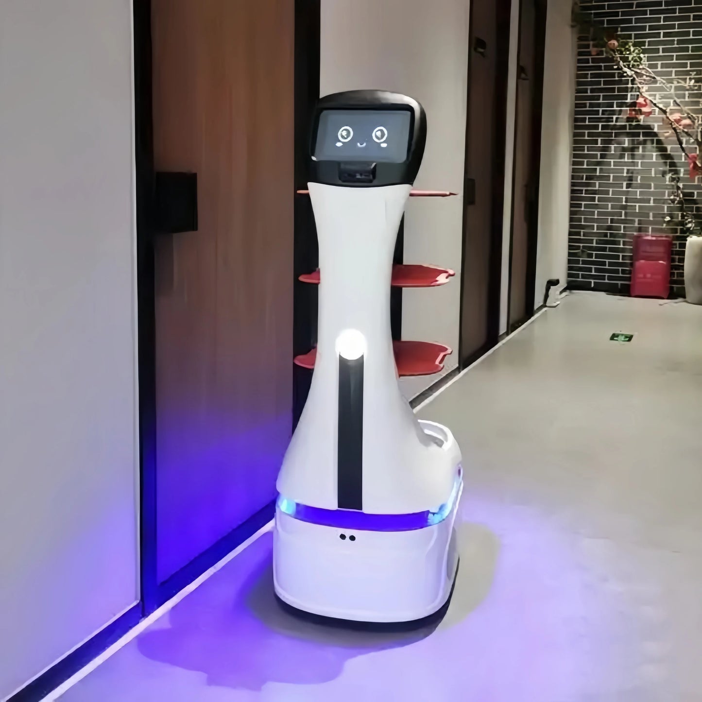 restaurant robot waiter service for Restaurant Pizza and Western-style Food Service Waiter Robots Humanoid AI Robotics