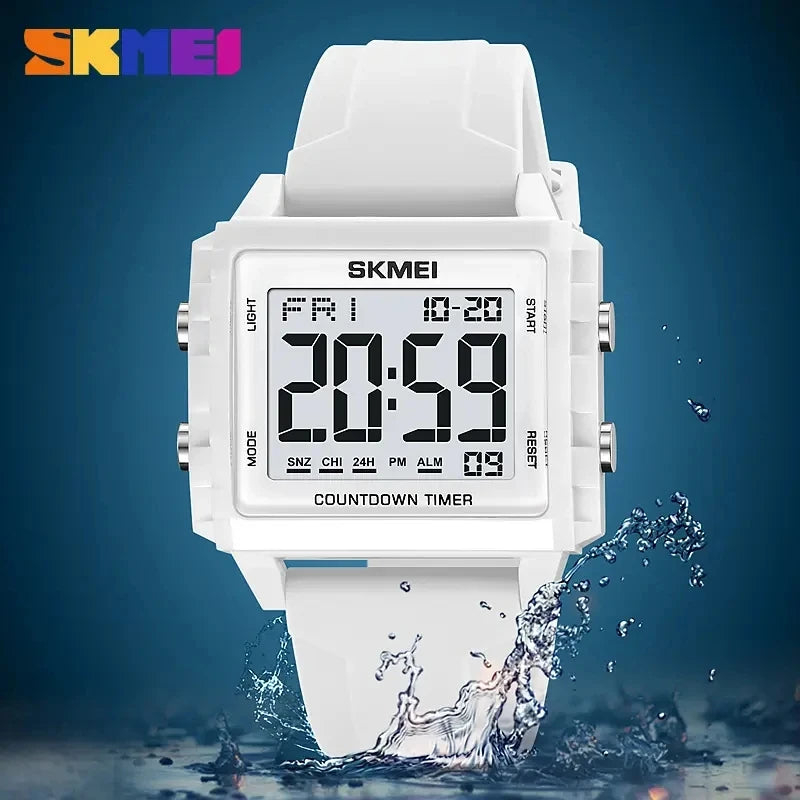 SKMEI 2320 Top Luxury Electronic Fashion Brand Waterproof Men Sports LED Watch Wristwatch Men's Digital Movement Male Watches