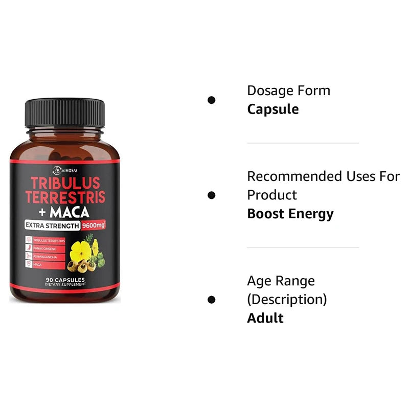 OEM Private Label Tribulus Terrestris Extract Capsules - Men's Health Energy Booster