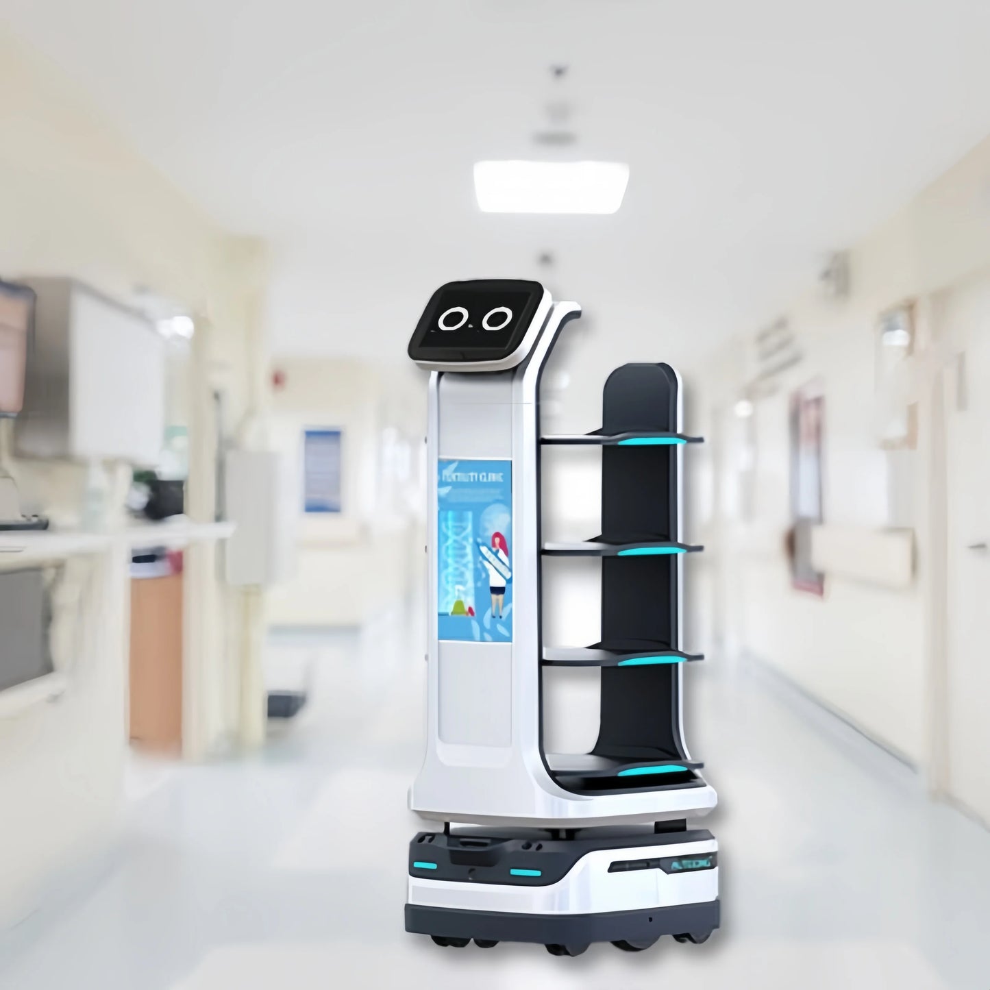 robots de service Performance Delivery Service Robot ABS Material Autonomous Food Delivery Robot for Hotel