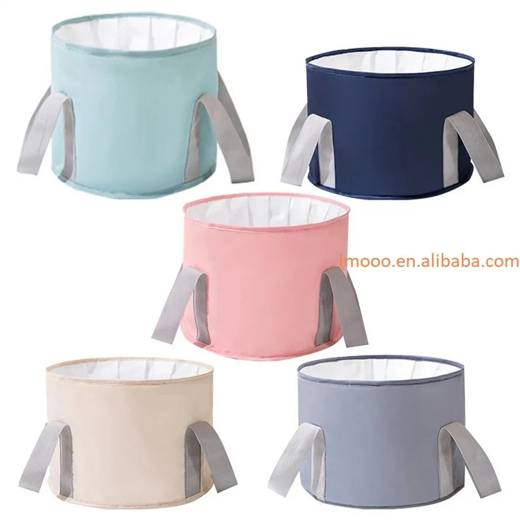 Factory Price Foldable Foot Tub Wash Basin Water Bucket Large Capacity Feet Spa Washing Tub for Outdoor Travel Portable Bath Bag