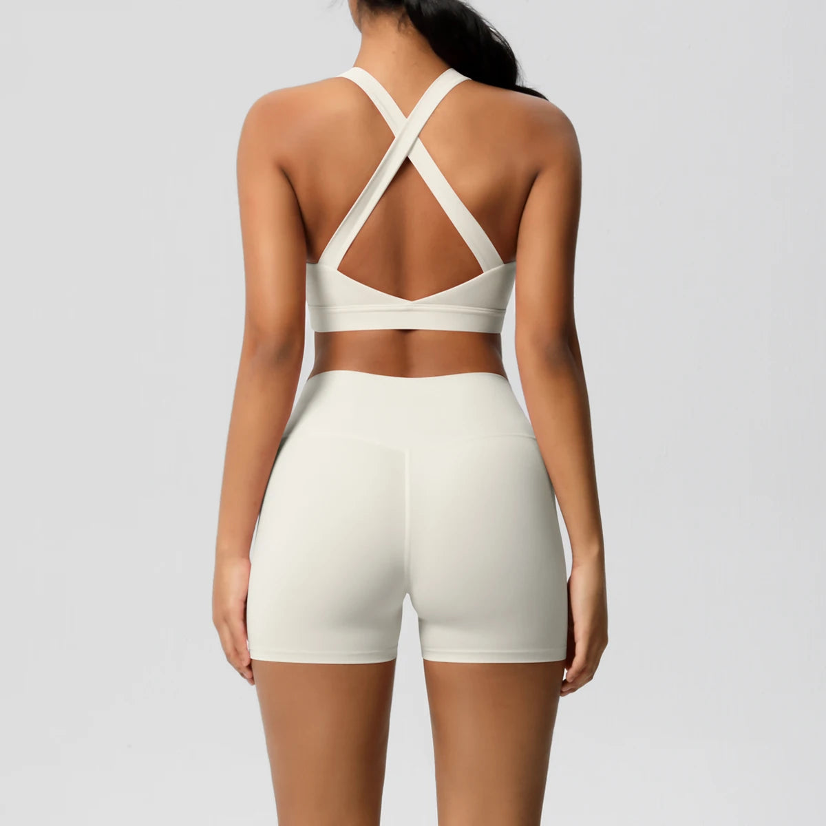 High Quality Customize logo Gym 2 Pieces Set Breathable Active Wears Quick Dry Shorts Yoga Set for Women