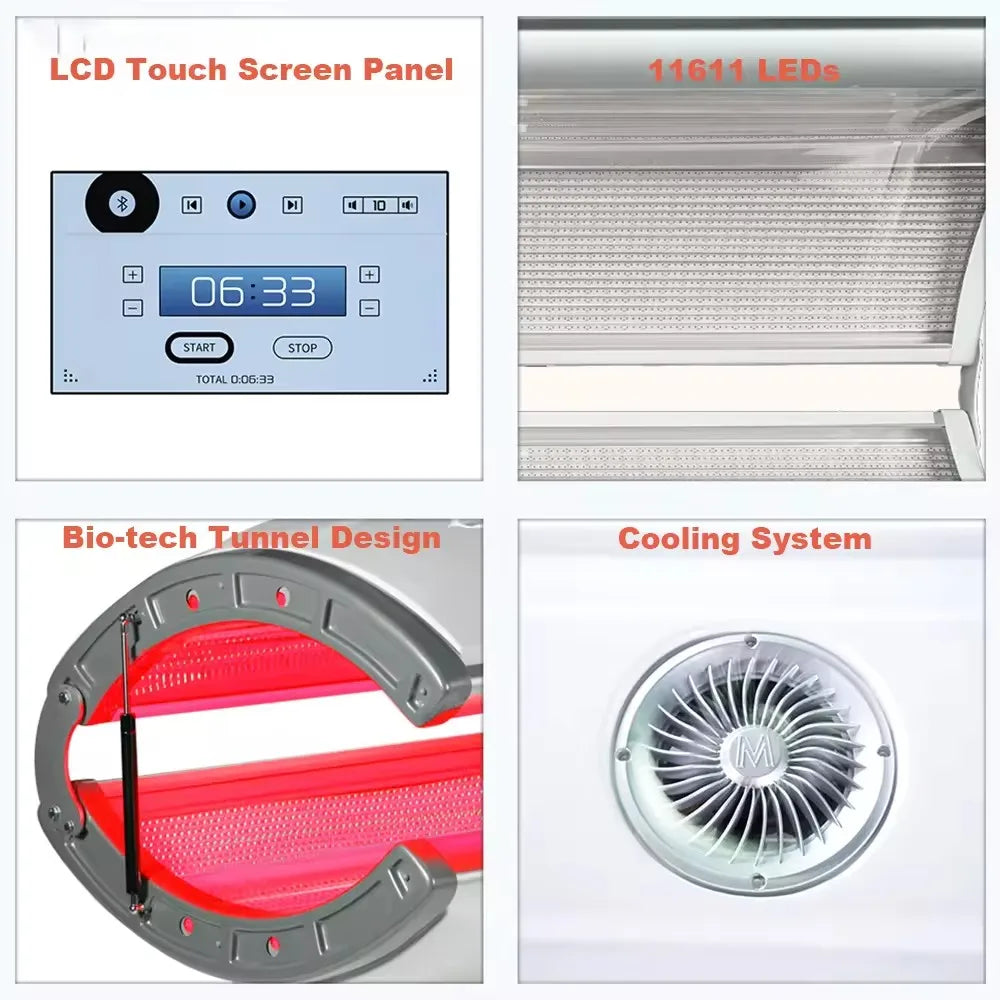OEM ODM 3000W Lying Down Home Tanning Bed Booth Taning Machine Solarium Sunbed for Skin Tanning Machines
