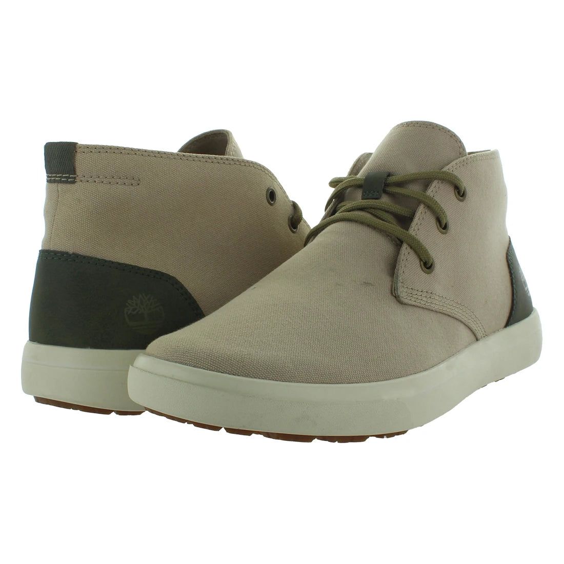 Timberland Ashwood Park Ek+ Chukka Mens Shoes Color: Light Beige Canvas | 100% Authentic