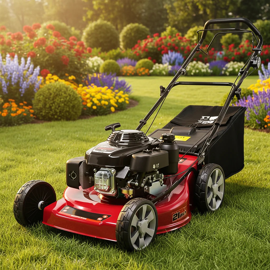 Four-stroke Industrial & DIY Grade Large-power Gasoline Lawn Mower Self-propelled Hand-push Trimmer Weed Eater 139cc Engine