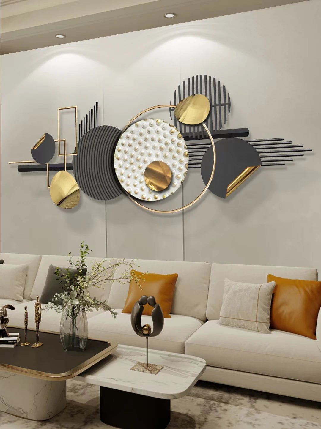 Modern Large Home Decoration  Wall Clock Home Decor Luxury Decorative Wall Clock