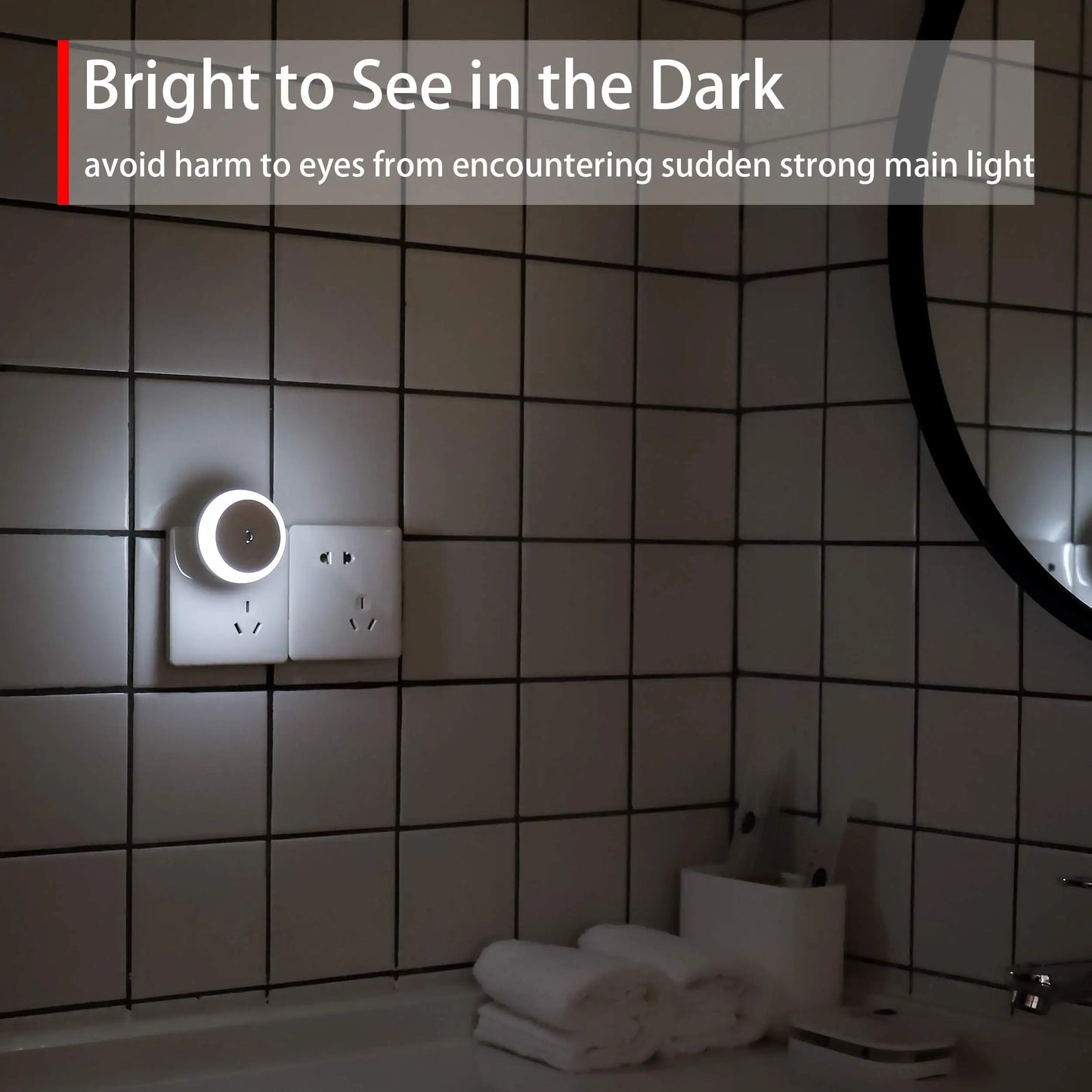 Night-lights for Kids Room 0.5W Dusk to Dawn Sensor Automatic on and Off for Kids Room, Bedroom, Bathroom, Baby Nursery
