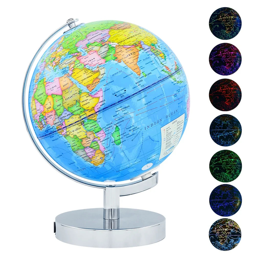 20 cm Educational World Globe Light World Globe Constellation View World Globe for Decor Gifts Promotion Teaching Tool