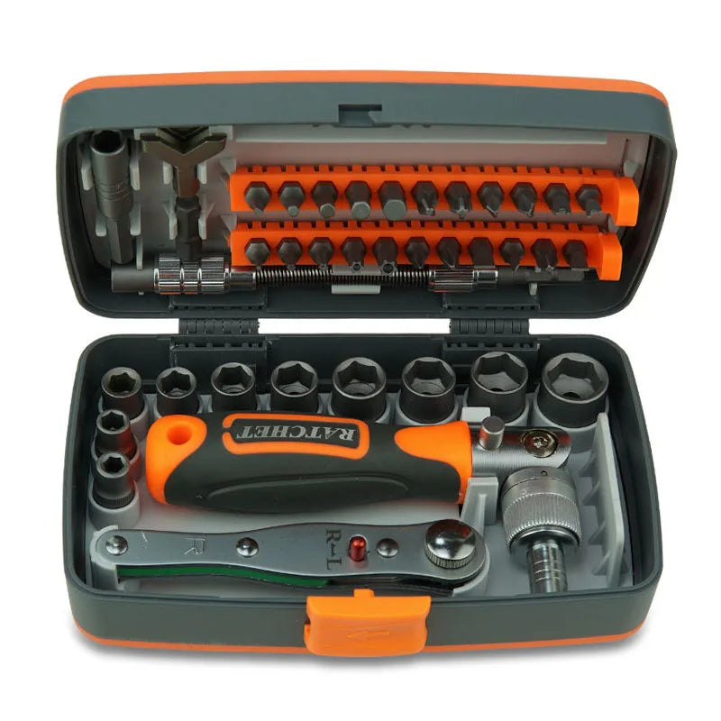 Labor-Saving Ratchet Screwdriver Set Household Combination Toolbox Hardware Magnetic Screw Driver Kit Bits Torx Screwdrivers