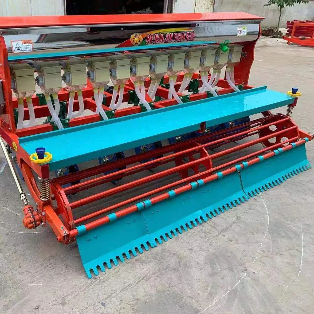 Large 50HP Tractor Traction Wheat and Millet Seeder 4WD Gear Drive Wheel Pump Engine-for Grass Seed Fertilizer Planting