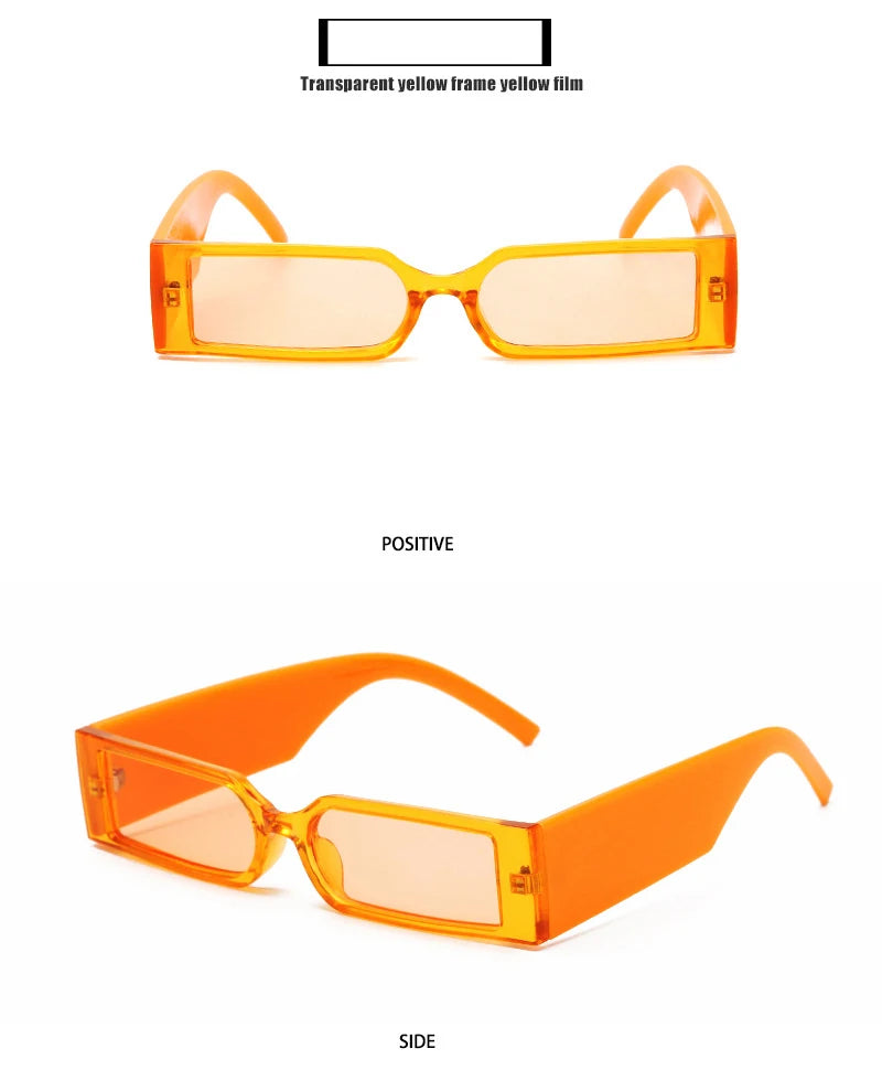 Steampunk Shades Eyewear UV400 Rectangle Vintage Sunglasses  Women Men Retro Sun Glasses