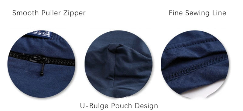 Plus Size 7XL Men's Theft-Proof Underwear Front Double Zipper Pocket Men Panties Modal Comfortable Breathable Sexy Boxer Shorts