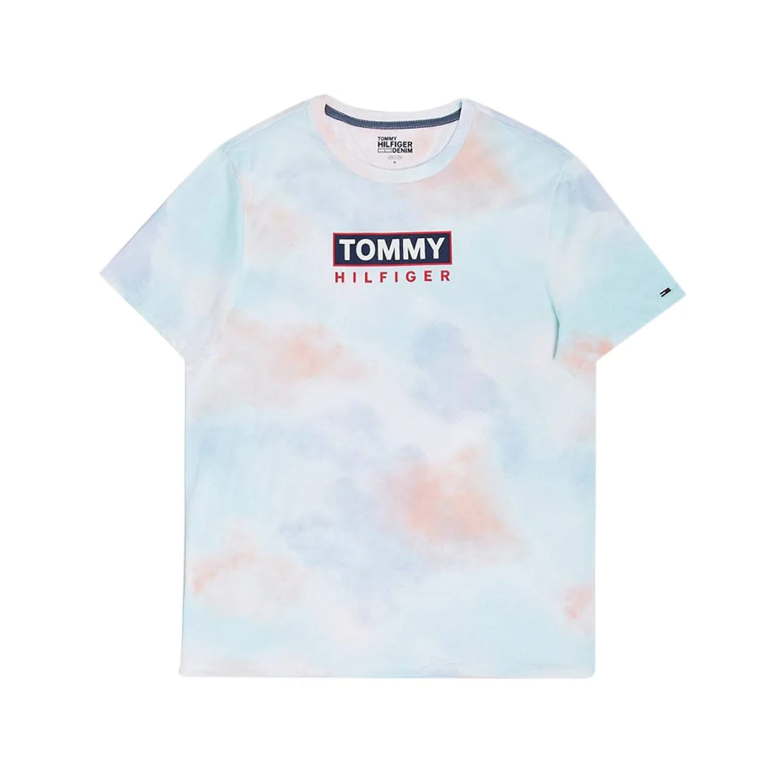 Tommy Hilfiger Essential Pastel Tie-Dye Mens Active Shirts & Tees Color: White Tie Dye | 100% Authentic