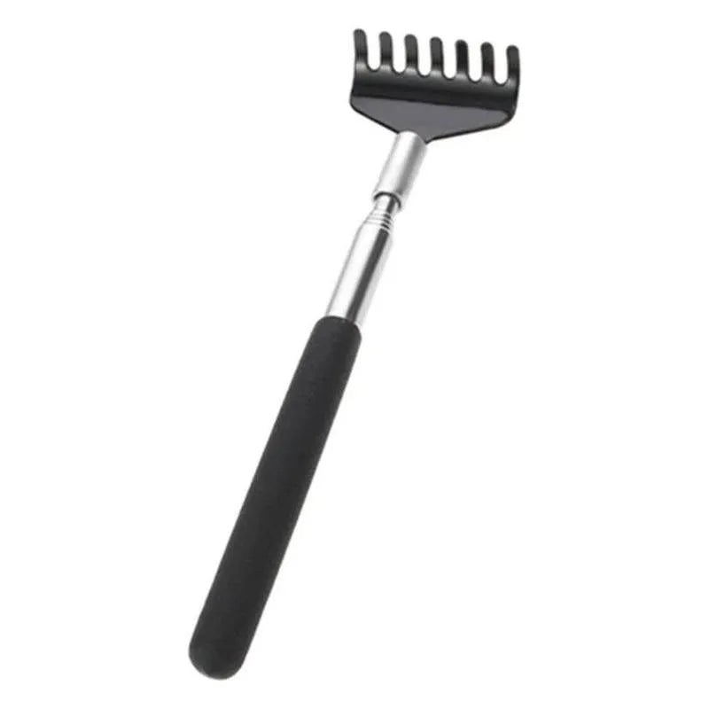 Steel Retractable Itching Scratching Rake Scratcher Massage Tool 1pc Back Scratcher Telescopic
