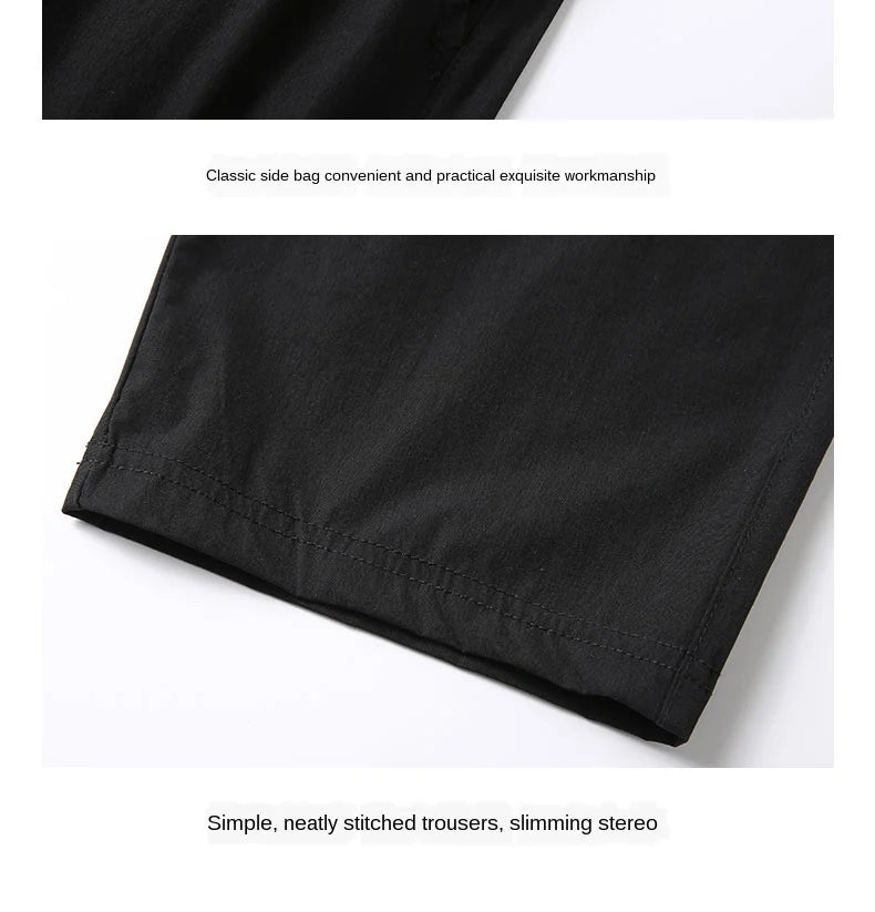 Male Bermuda Board Quick Drying Beach Black Men's Long Shorts Men's Shorts Summer Breeches 2025 Thin Nylon 3/4 Length Trousers