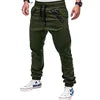 New Autumn Men's Casual Pants Mid-waist Multi-pocket Overalls Drawstring Men Pants Pure Color Fashion Pants