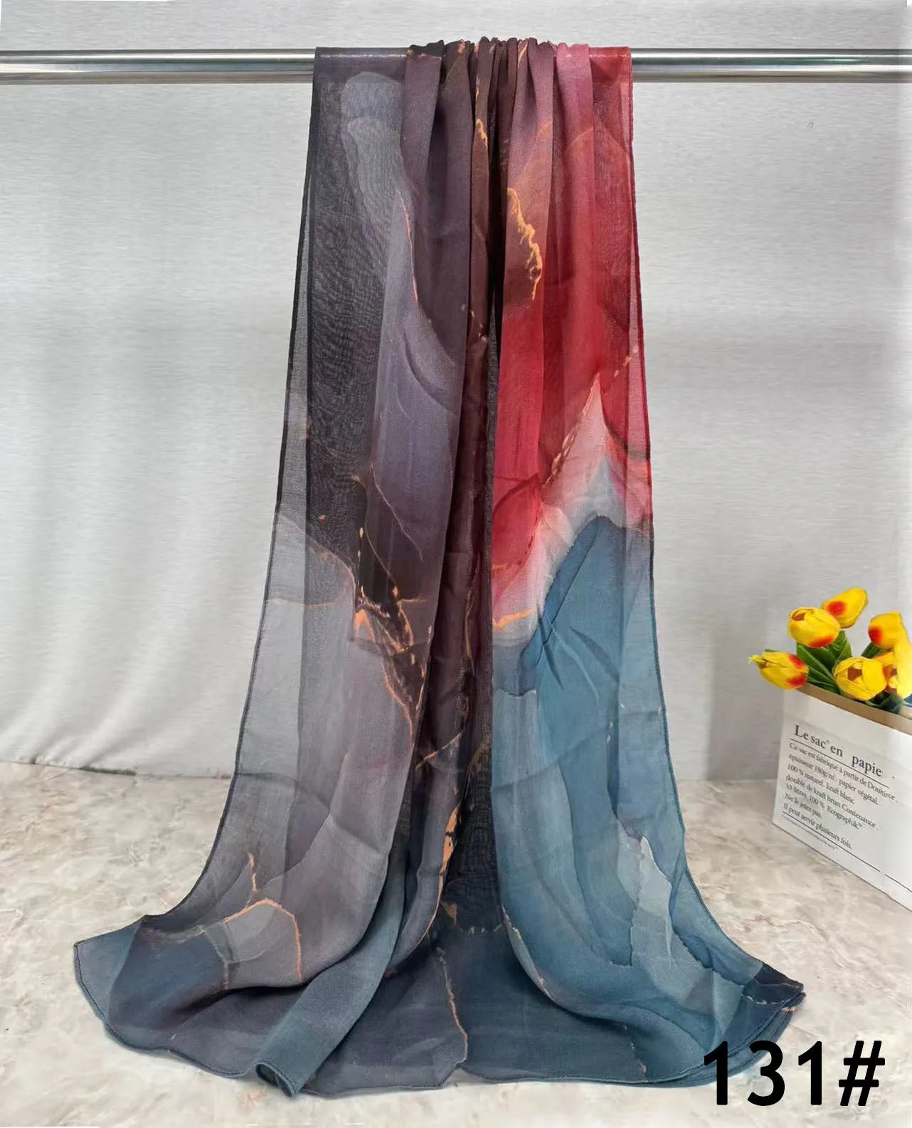 Soft Breathable Modal Hijab for Muslim Women New Digital Printed Woven Scarf Cotton Modal for Autumn