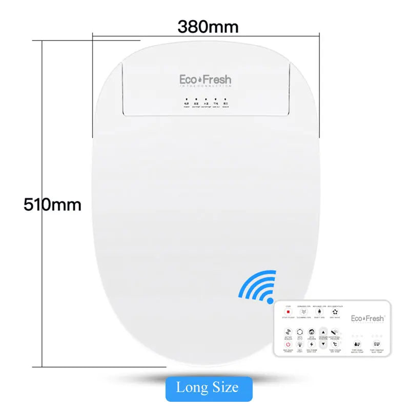 EcoFresh Smart toilet seat  Electric Bidet cover intelligent bidet heat clean dry Massage care for child woman the old