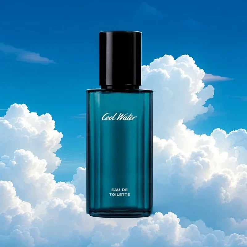 Cool Water Ambery Men's Cologne With Notes of Green Mandarin, Coconut Water & Amber Long Lasting