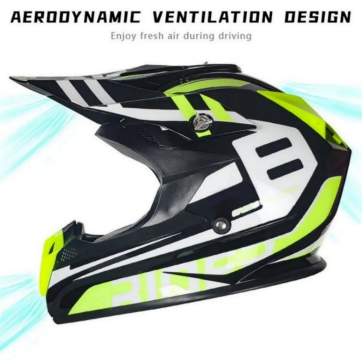 Men's Motocross Casque Off-Road Helmet High Quality Casco Racing Dirt Bike  Downhill ATV Capacete De Moto DOT XL ABS