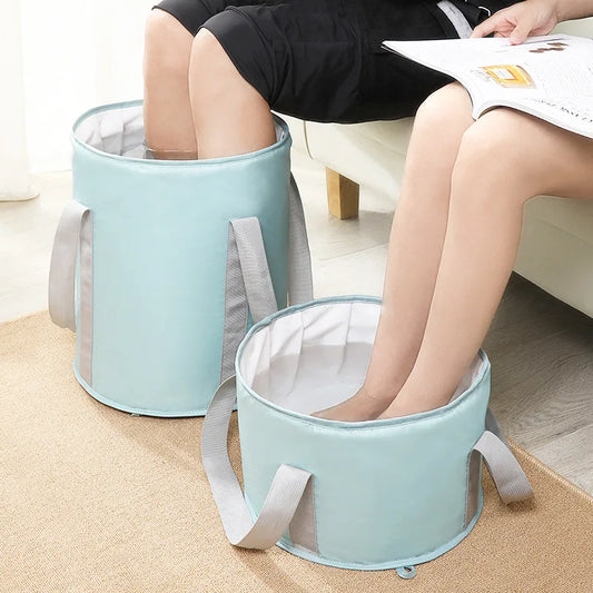 Factory Price Foldable Foot Tub Wash Basin Water Bucket Large Capacity Feet Spa Washing Tub for Outdoor Travel Portable Bath Bag