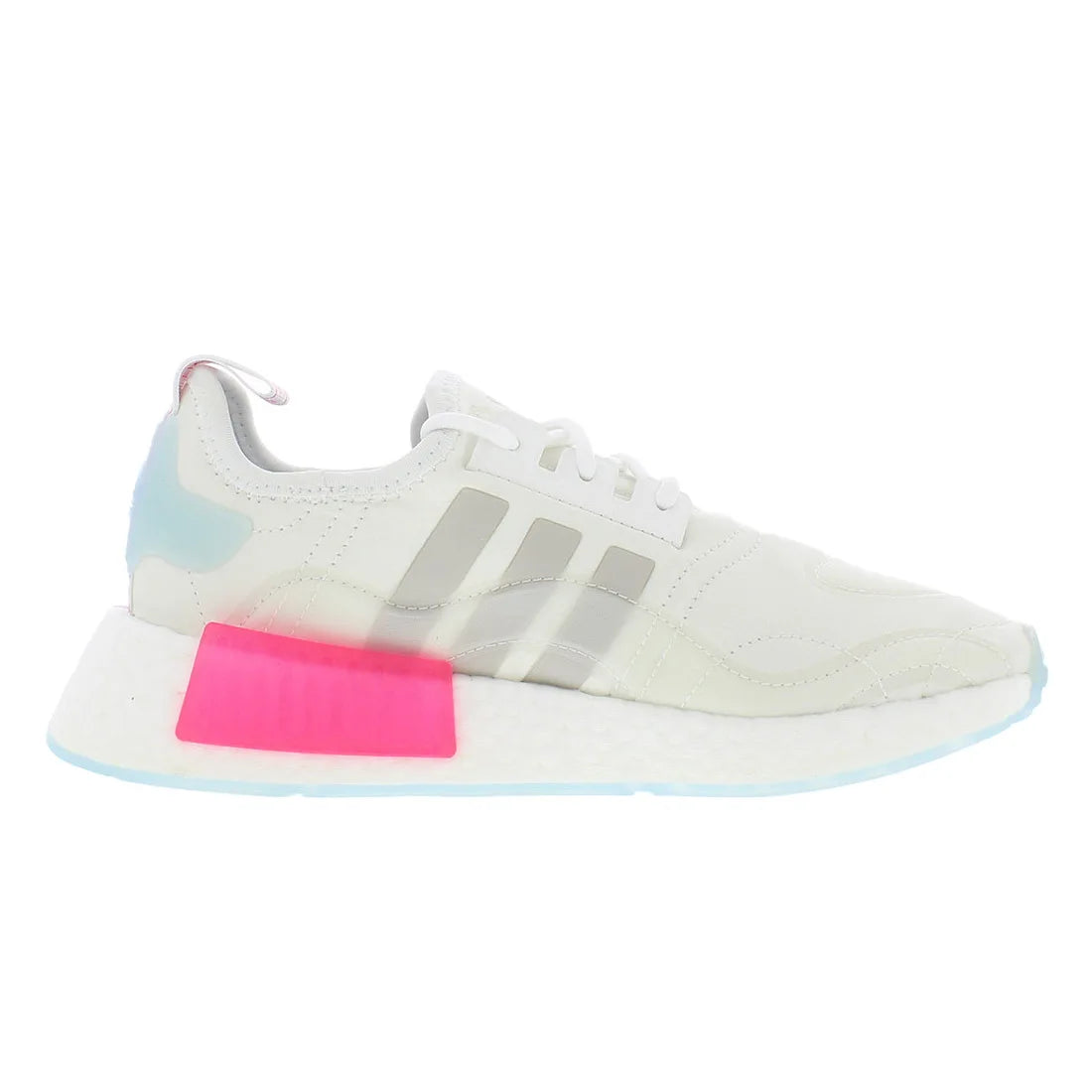 For NMD_R1 MSS-GZ9282 Women's Fitness Cross-Training Shoes Cloud White/Halo Blue/Shock Pink Color Scheme | Vietnam Origin |