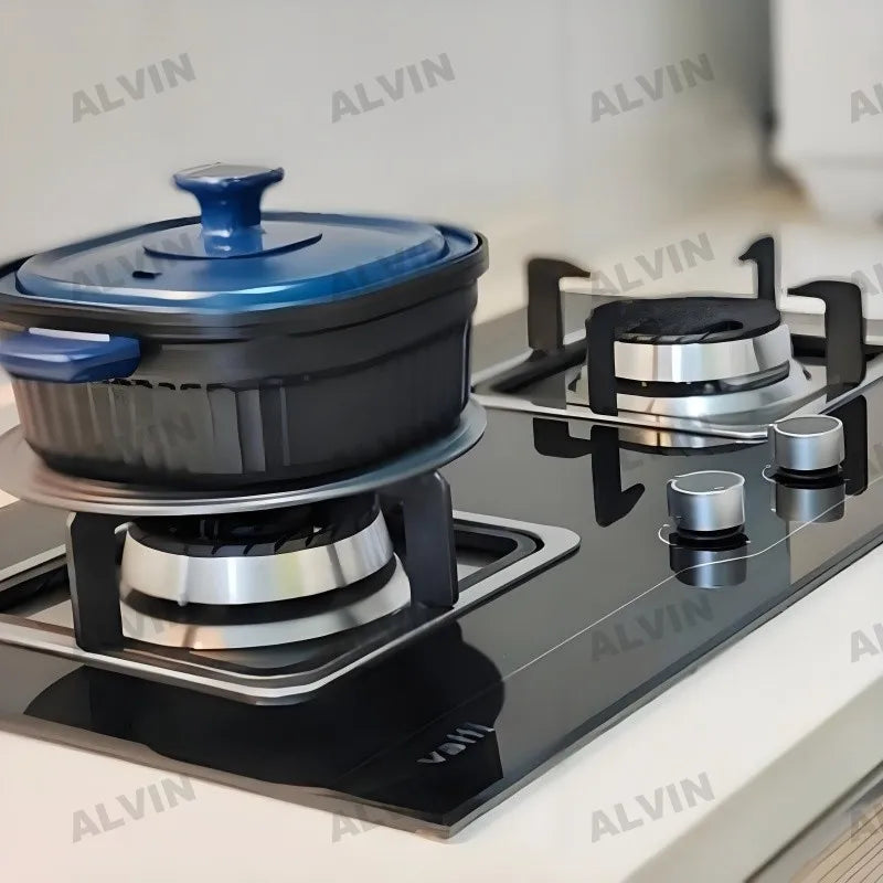 Built-in 4 Burners Cast Iron Grill Pusle Ignition Copper Injector Hobs Stainless Steel Panel Gas Stove