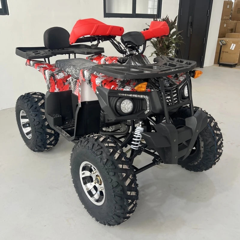 200cc 4-Stroke Automatic 2WD Gas/Diesel Quad Bike ATV with Over 1000W Power for Adults