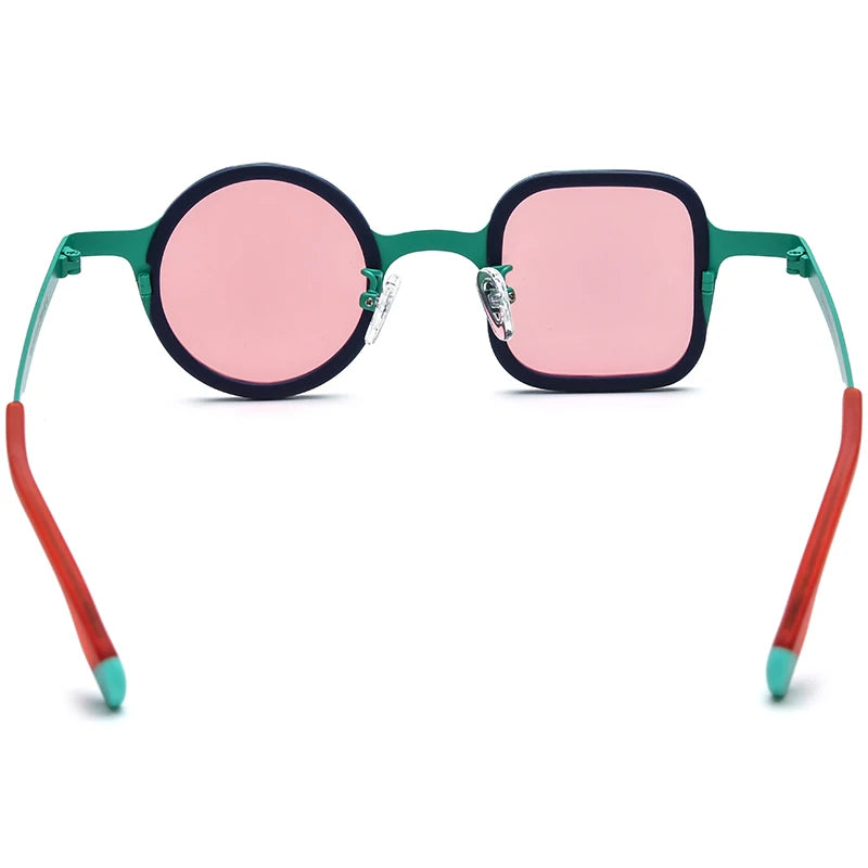 Borregls Acetate Titanium Sunglasses Women Brand Design Irregular Polarized Mirrored Sun Glasses Men Square Round Shades 185886