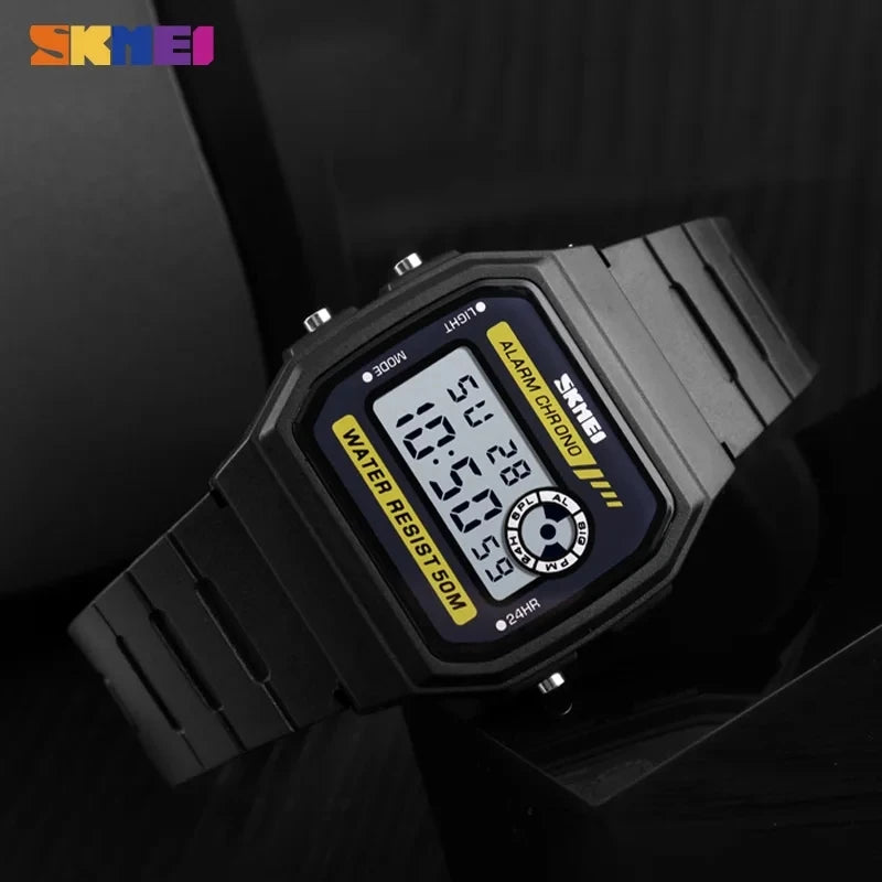 Skmei 1413 Auto Date Watch Sport Led Display Digital Watches Relogio Digit Week Display Watch Electronic Wristwatches
