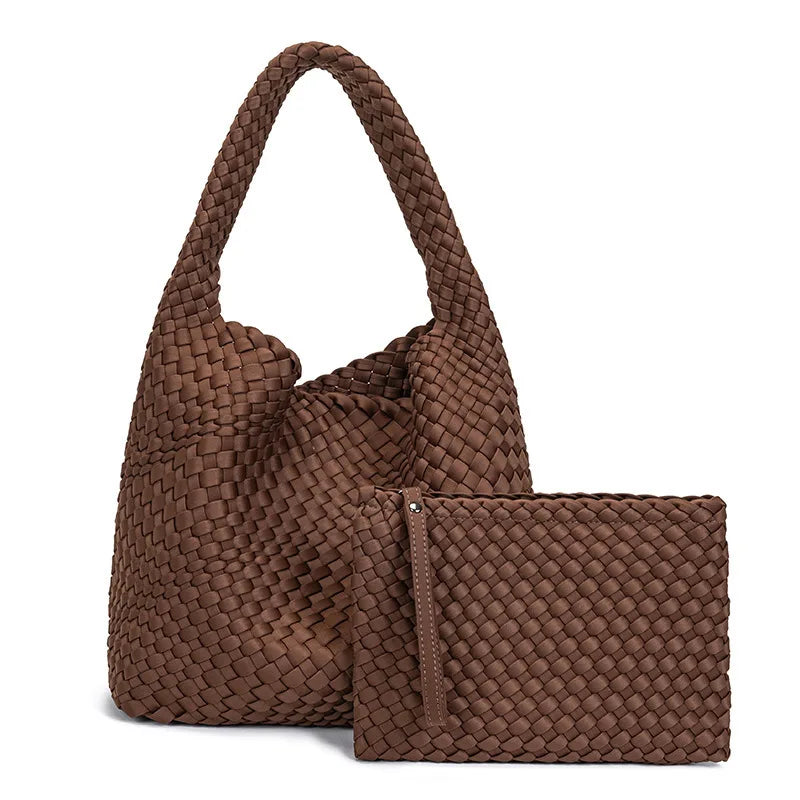 New Arrival Luxury Handbags for Women Large Capacity Woven Neoprene Designer Women's  Shoulder Bag Fashion Ladies Purse