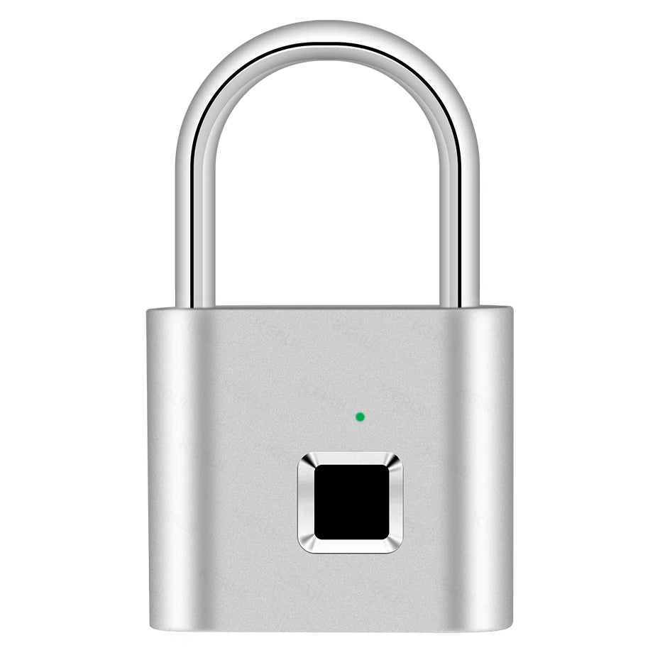 KERUI Smart Fingerprint Padlock Waterproof Zinc Alloy Biometric Padlocks With Built-in Rechargeable Battery Door Lock