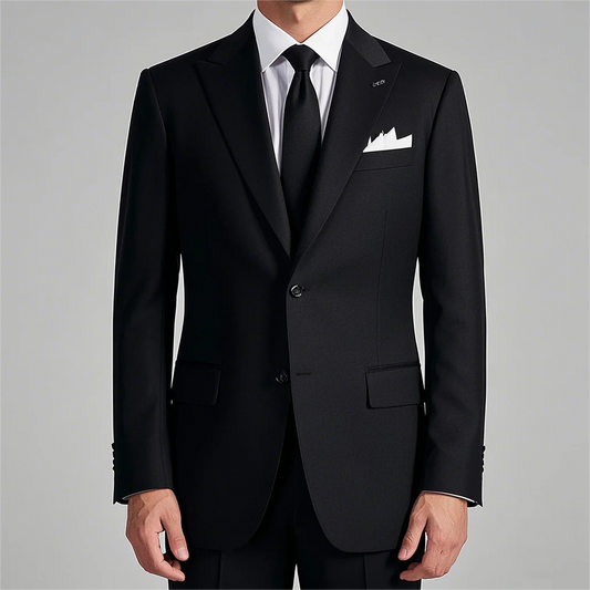 Made to Measure Jackets Modern Solid Haute Couture Black Suit Jacket Men's Business  Italian High-end Suit