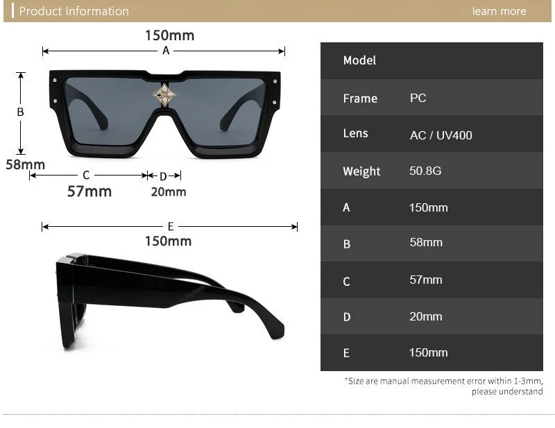 47555 Millionaire Diamond Flower Sunglasses Men Women Fashion Brand Designer Sunshade Uv400 Retro Glasses
