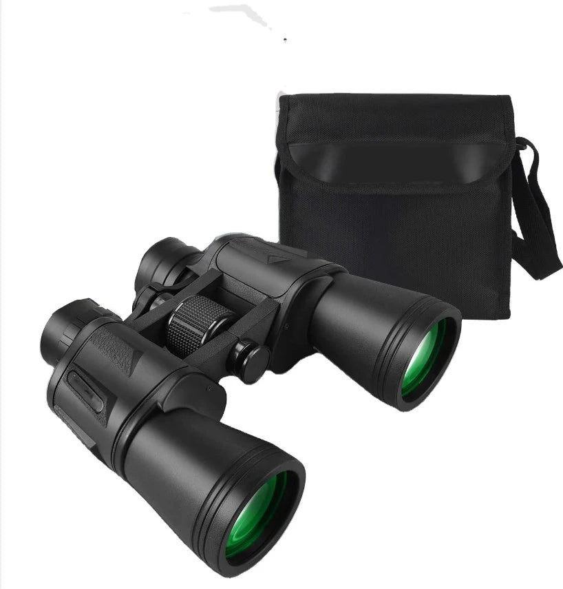 High Quality 7x50/10X50/20X50 Long Range Binoculars Metal Plastic Bak4 Porro Prism System Center Focus Travel Sports Telescope