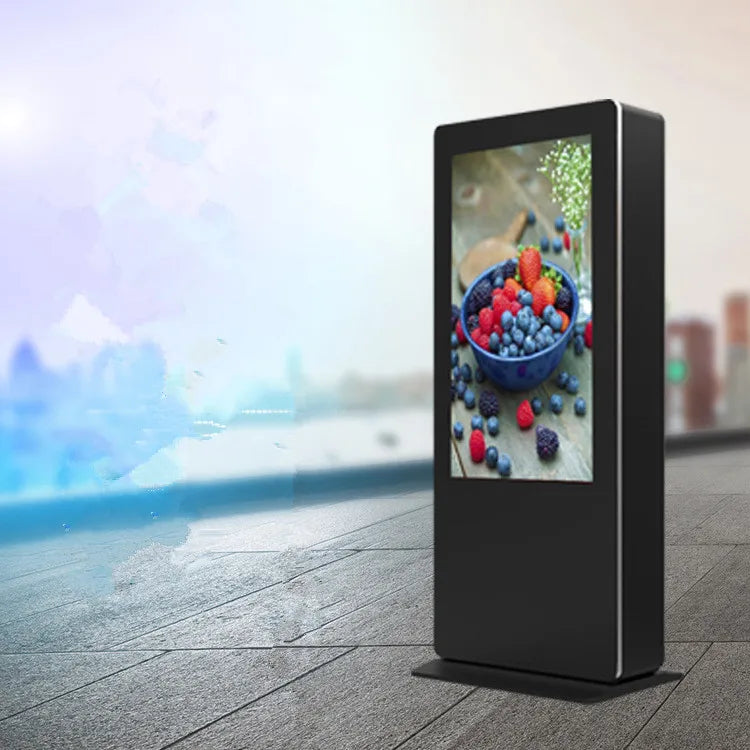 65 Inch 3000nits Sunlight Readable Outdoor Free Standing Large Advertising TV Totem Digital Signage and Displays