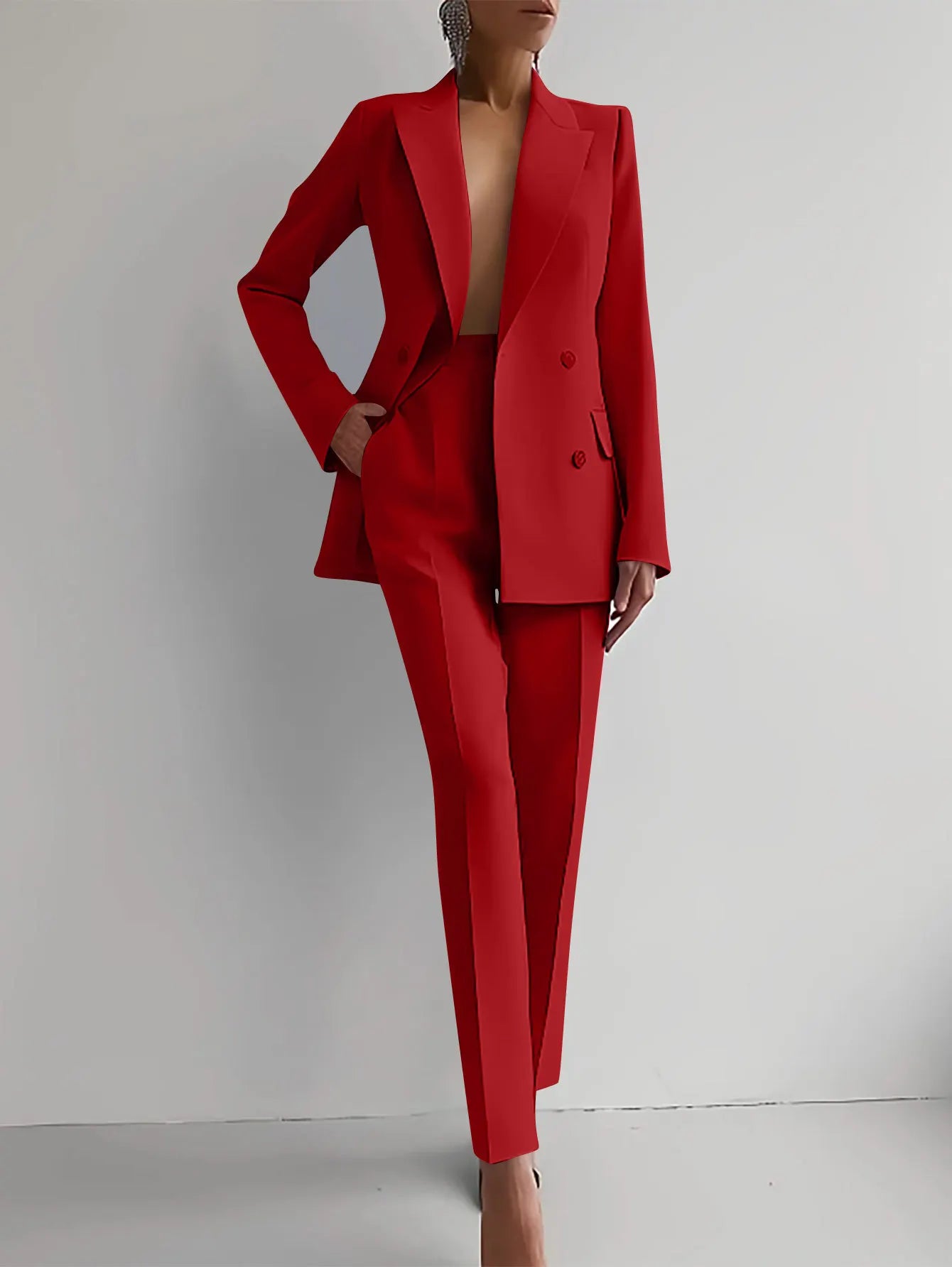Latest Desgin Business Suits for Women Slim Blazer and Pants Set for Women Formal Suit Ladies Suits Office Wear