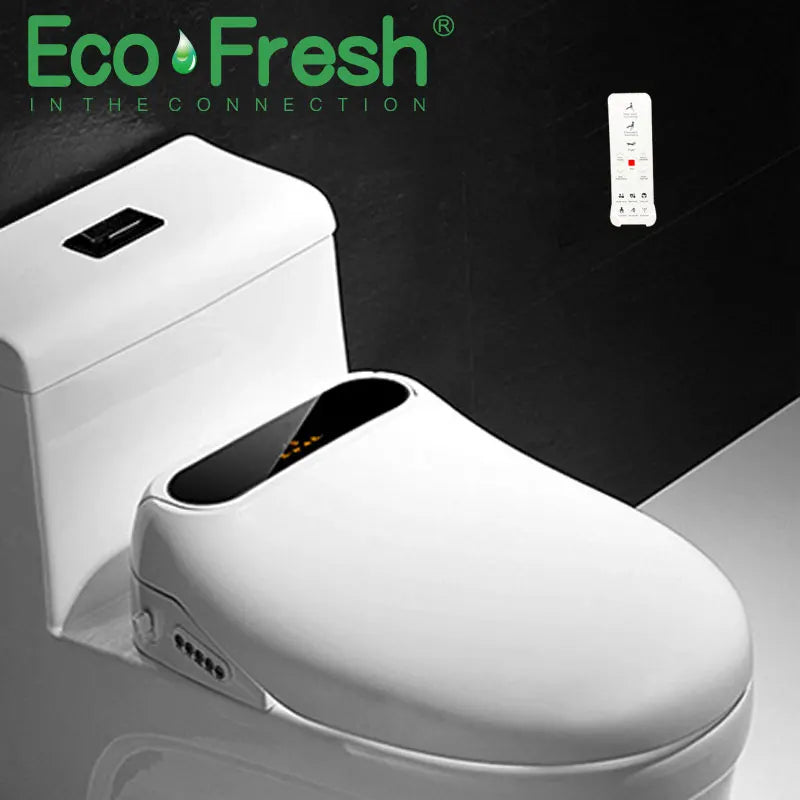 EcoFresh Smart toilet seat  Electric Bidet cover intelligent bidet heat clean dry Massage care for child woman the old